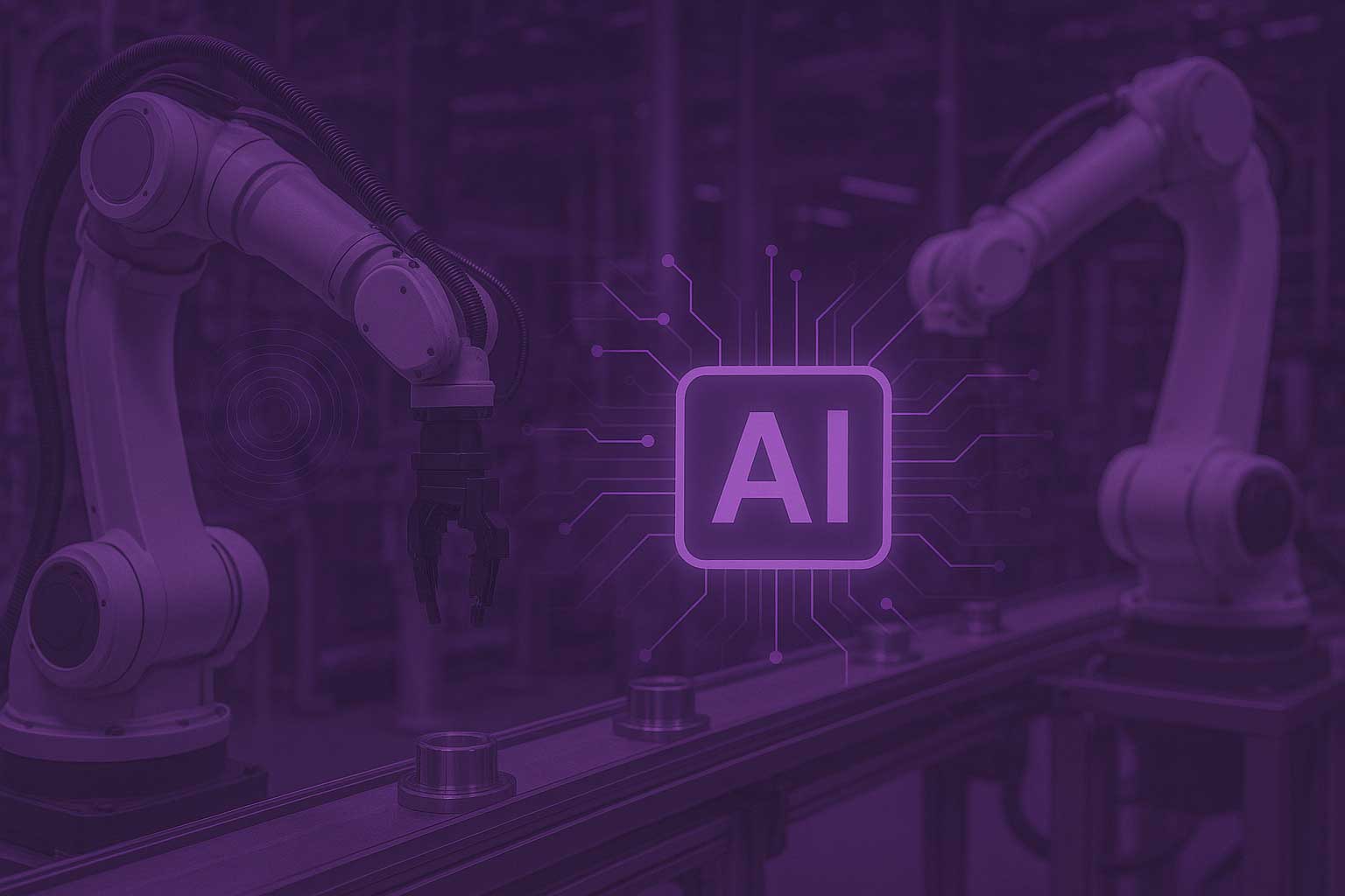 Robotic arm in a smart factory