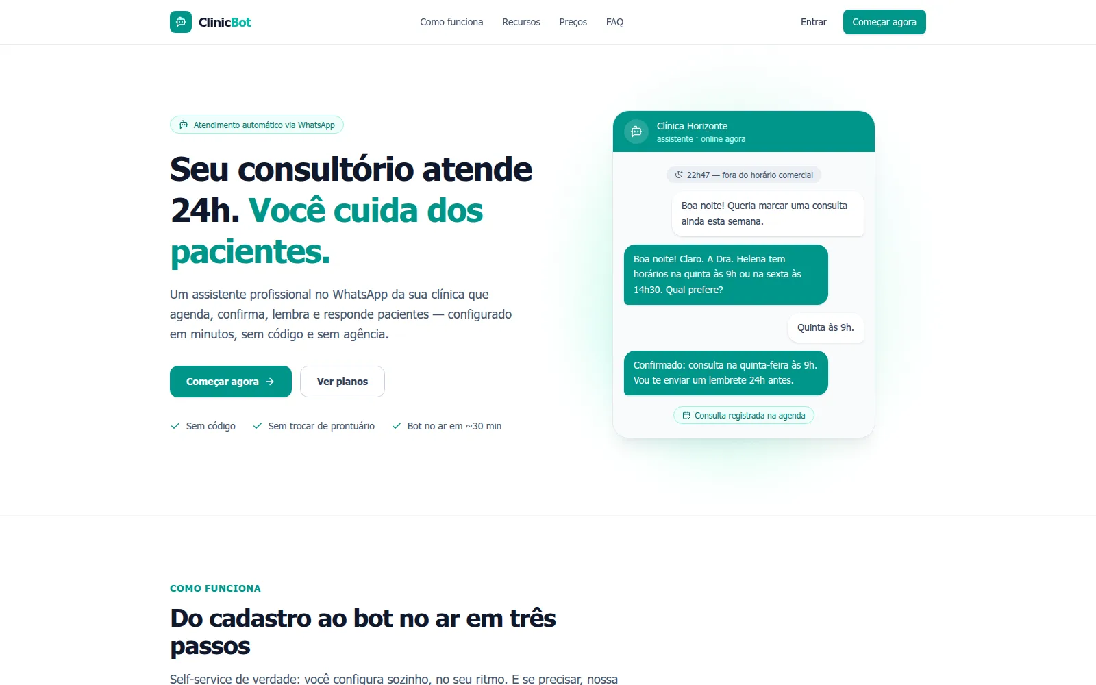 ClinicBot — builder